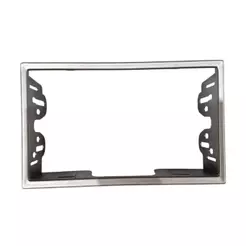 Moldura 7 Polegadas Prata Citroen C3 2000 A 2011 Peugeot 307 2002 A 2012 2Din Resistente