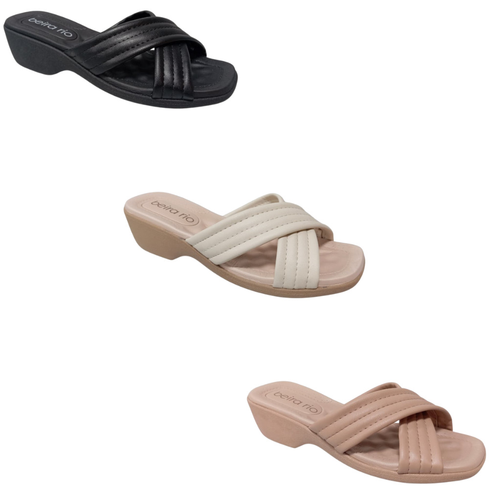 Tamanco Ana Bela Beira Rio Salto Baixo em Oferta na Shopee