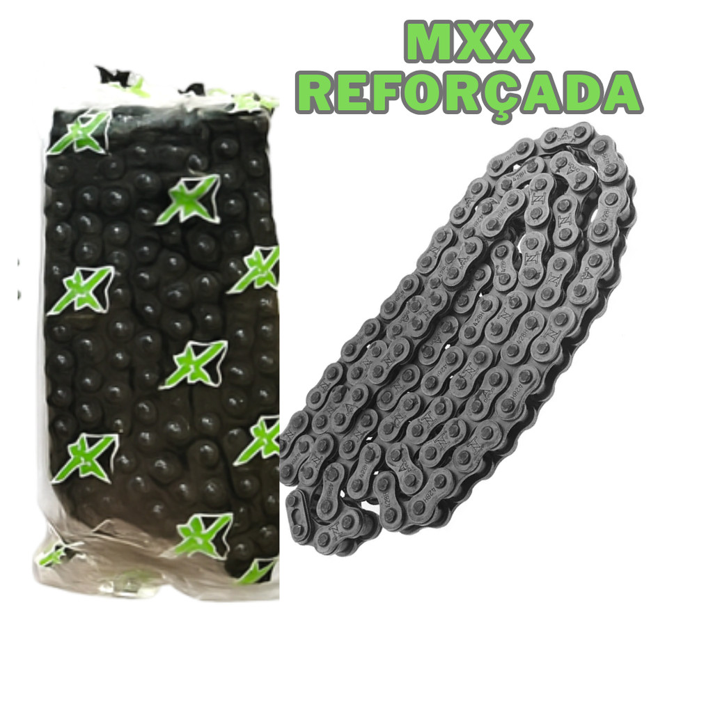 Kit Relação Transmissão KMC ORIGINAL - TITAN 150 2004-15 + Patins + Coxim — imagem 2 de 2