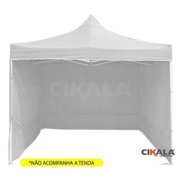 Parede para Tenda Gazebo Azul Bebê 3x1,85m Fechamento Lateral Reforçado Cobertura Eventos (Sem a tenda)