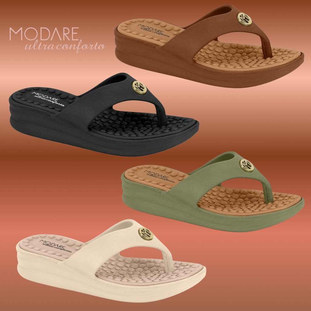 Chinelo Dedo Ortopédico Modare Massageador Confortável 7213100 Original em Oferta na Shopee