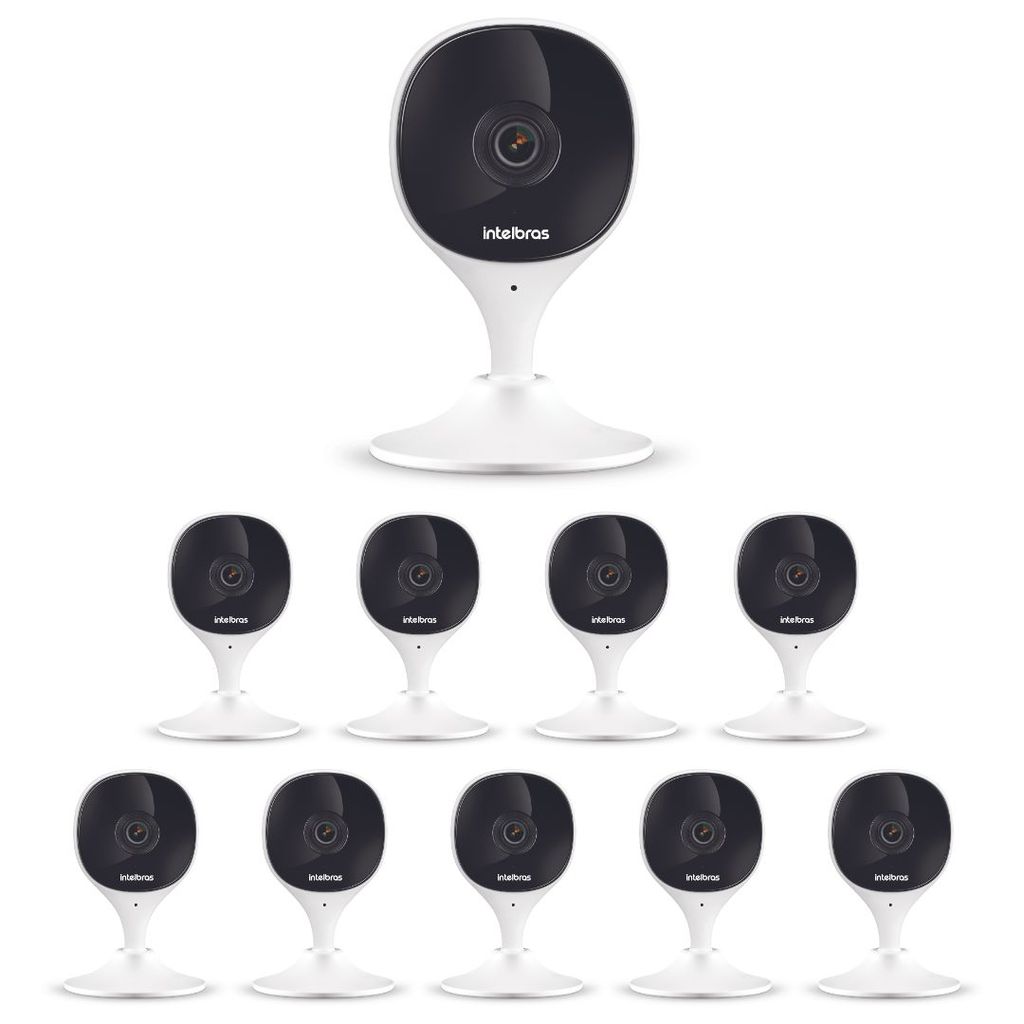 Kit 10 Câmeras Wi-Fi Inteligente Com Alarme e Armazenamento em Nuvem iMX C Intelbras