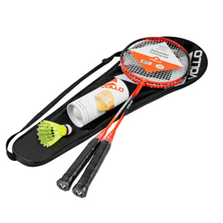 Kit Badminton com 2 Raquetes e 3 Petecas Com Bolsa Vollo em Oferta na Shopee