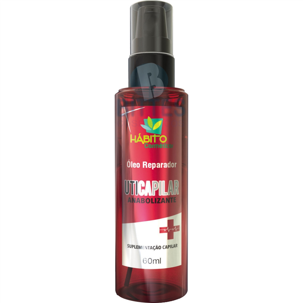 ÓLEO UTI CAPILAR HÁBITO COSMÉTICOS REPARADOR DE PONTAS BRILHOSOS HIDRATADOS
