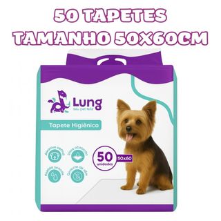 Tapete Higienico 50x60cm 50 Unidades Econômico p/ Cachorro Pet com Adesivo Borda Verde Ge…