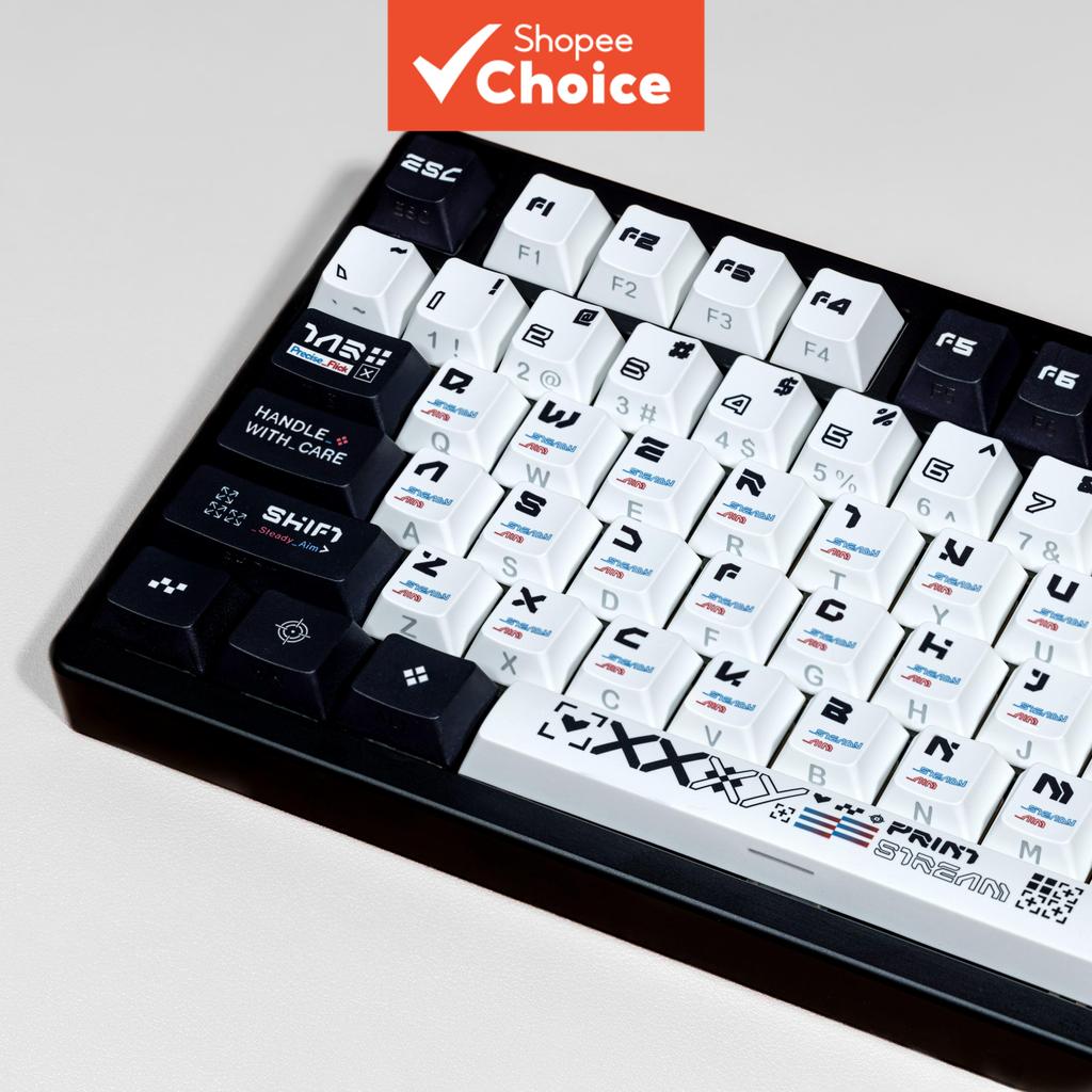  Teclas Keycaps Stream Estampadas Dye-Sub PBT Luz Lateral Perfil Cherry EN/KR/JP/ES Para Teclado Mecânico Layout ISO CS