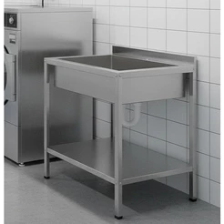 Tanque Industrial em Aço Inox 70cm - Ideal para Lavanderia