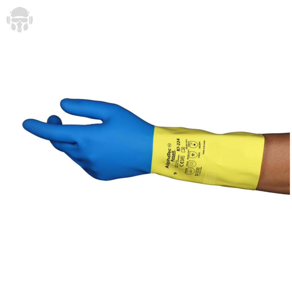 Luva de Limpeza Pesada Ansell Chemi-Pro Super Resistente CA 12872 em Oferta na Shopee