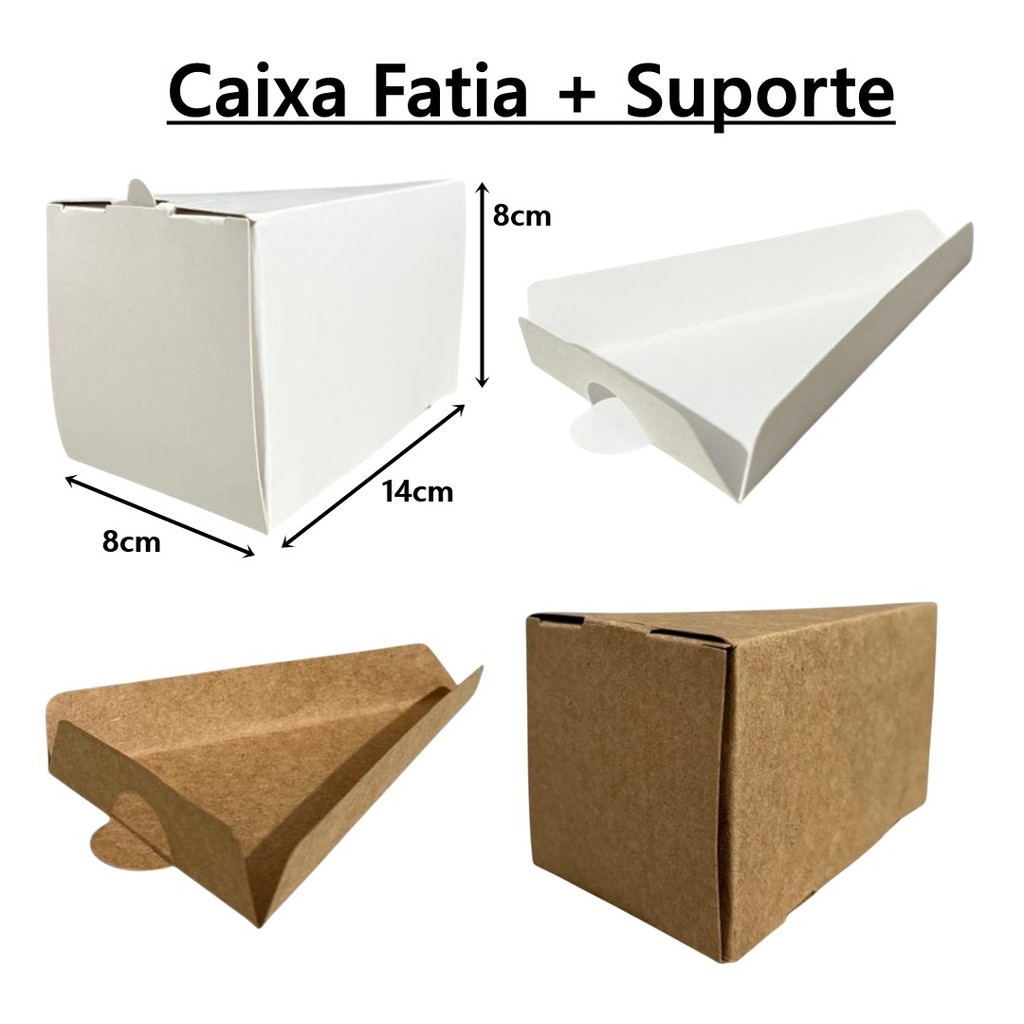 Caixa Fatia Bolo Personalizada - Comprar com Melhor Preço em Padaria