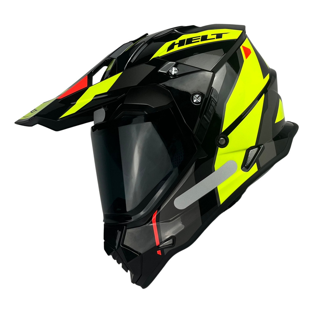 Capacete Helt Cross Vision Glass Dusty + Viseira Fumê