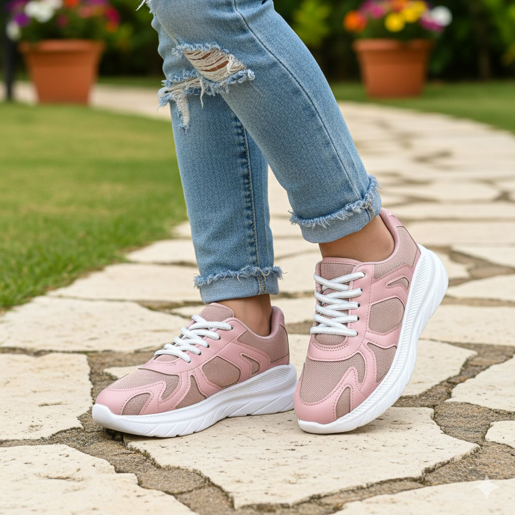 Tênis Molekinha Juvenil Menina Esportivo Chunky Rosa Original Confortável Escola