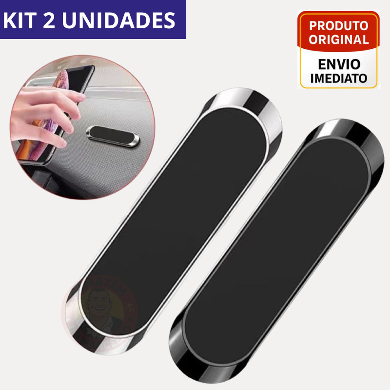 KIT 1/2/3/4 Suporte magnético com poderoso imã neodimio celular universal potente automotivo para carro em Oferta na Shopee