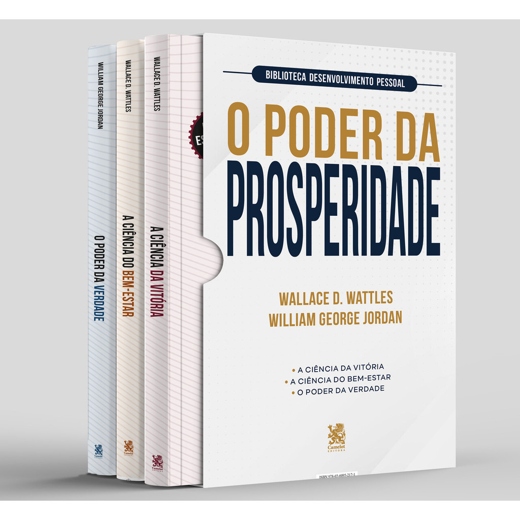 Biblioteca Desenvolvimento Pessoal: O Poder da Prosperidade - Box com 3 Livros em Oferta na Shopee