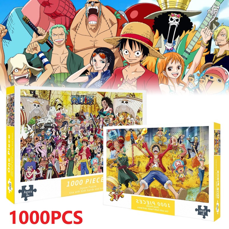 42741[ One Piece ] Quebra-cabeça 1000 Peças Jigsaw Ruffy Papel Anime Japonês Jogo de Montagem Brinquedos Infantis Decora em Oferta na Shopee
