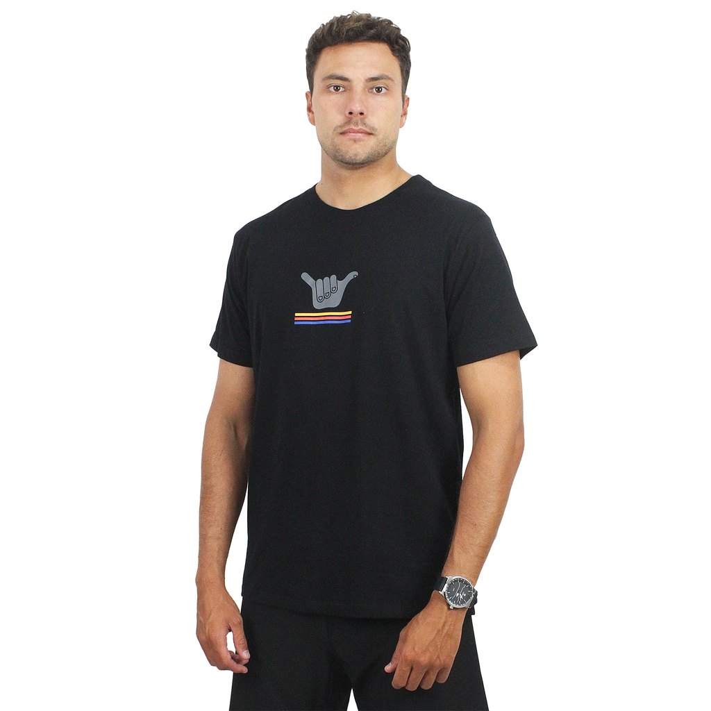 Camiseta Hang Loose Logo Gradiente Black