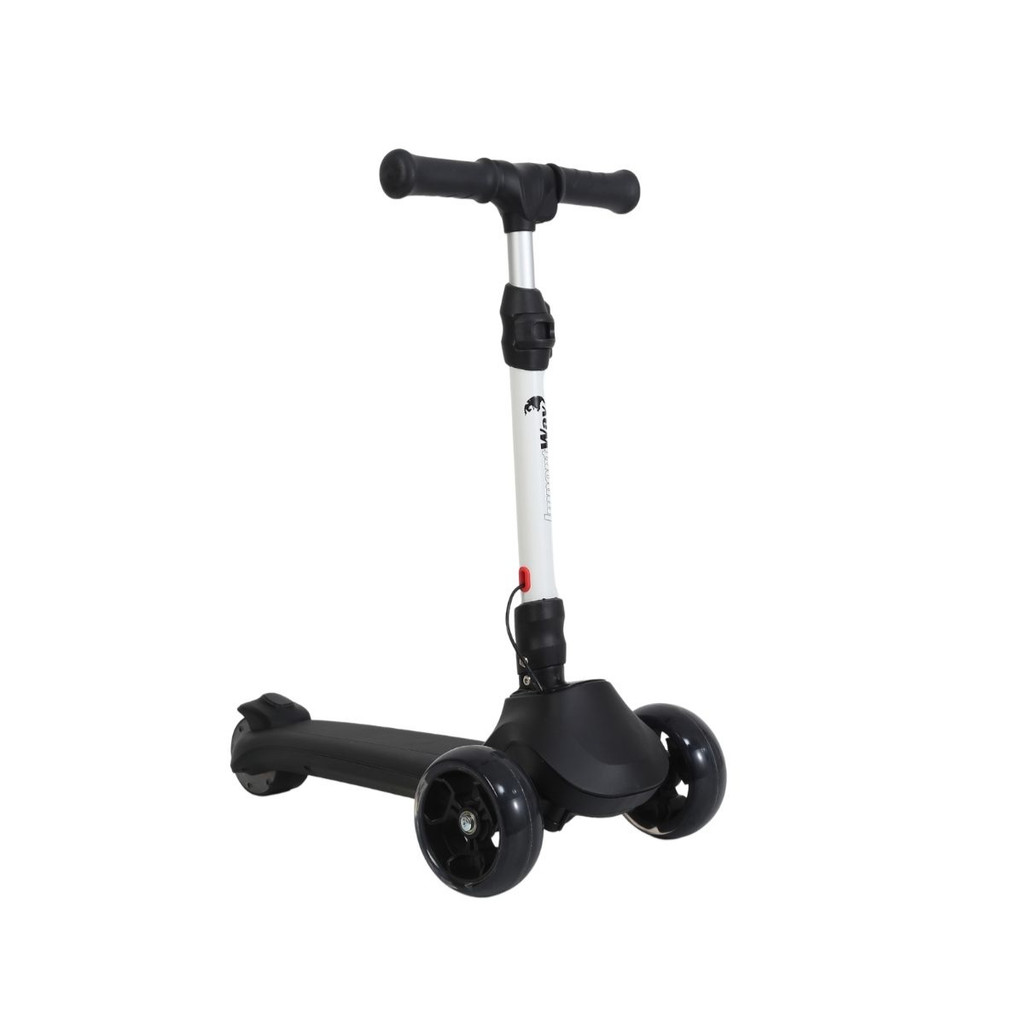 PATINETE ELETRICO INFANTIL LED 3 RODAS 130W ATE 59KG PRETO