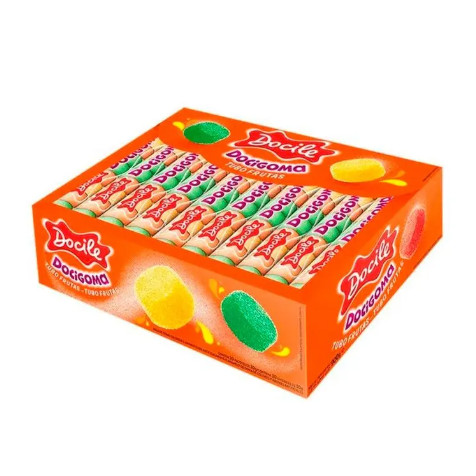 Bala de Goma Docigoma Tubo Frutas Docile Com 30 Unidades De 30g em Oferta na Shopee