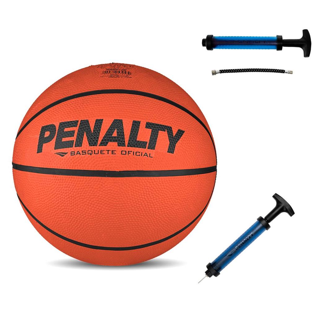 Kit Bola Basquete Penalty Playoff Adulto + Bomba De Ar em Oferta na Shopee