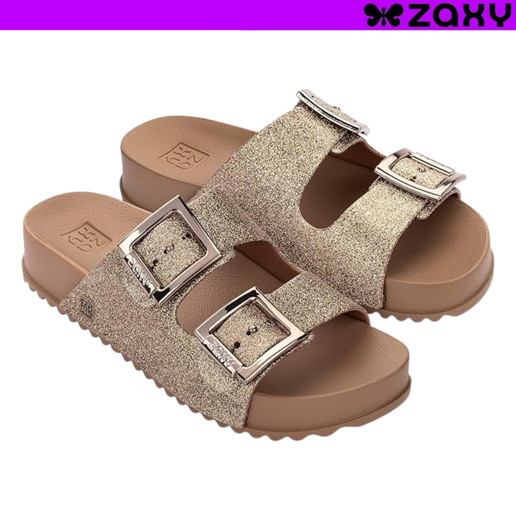 Chinelo Slide Zaxy Feminino Glitter Fivelas Conforto Original Leve em Oferta na Shopee