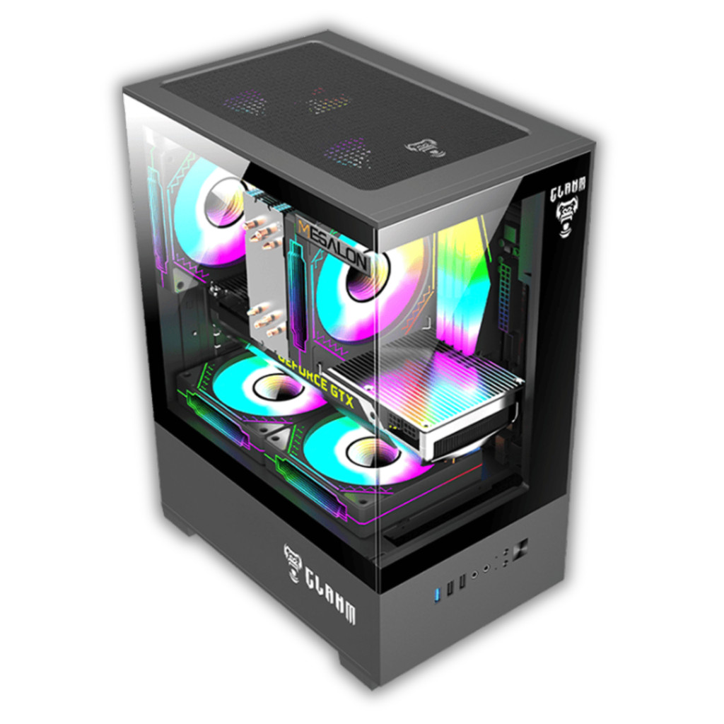 Gabinete Gamer Night Megalon Vidro Rgb Micro Atx Itx Clanm