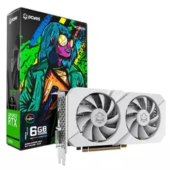 Placa de Vídeo Gpu Nvidia Geforce Rtx 3050 6gb Gddr6 96bit Branco Projeto Edge - Pvrtx30506wtpe