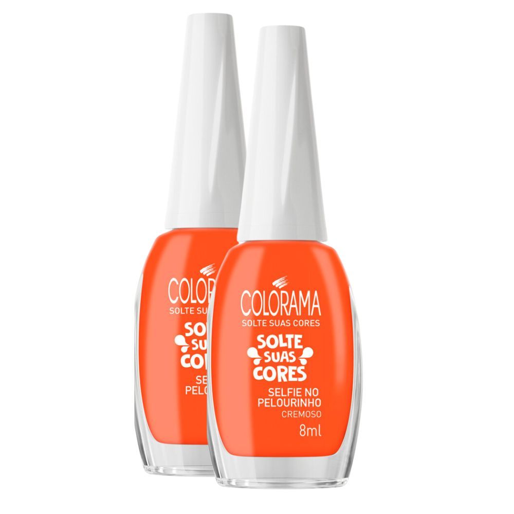Kit 2 Esmalte Colorama Solte Suas Cores Cor Selfie no Pelourinnho Cremoso 8ml