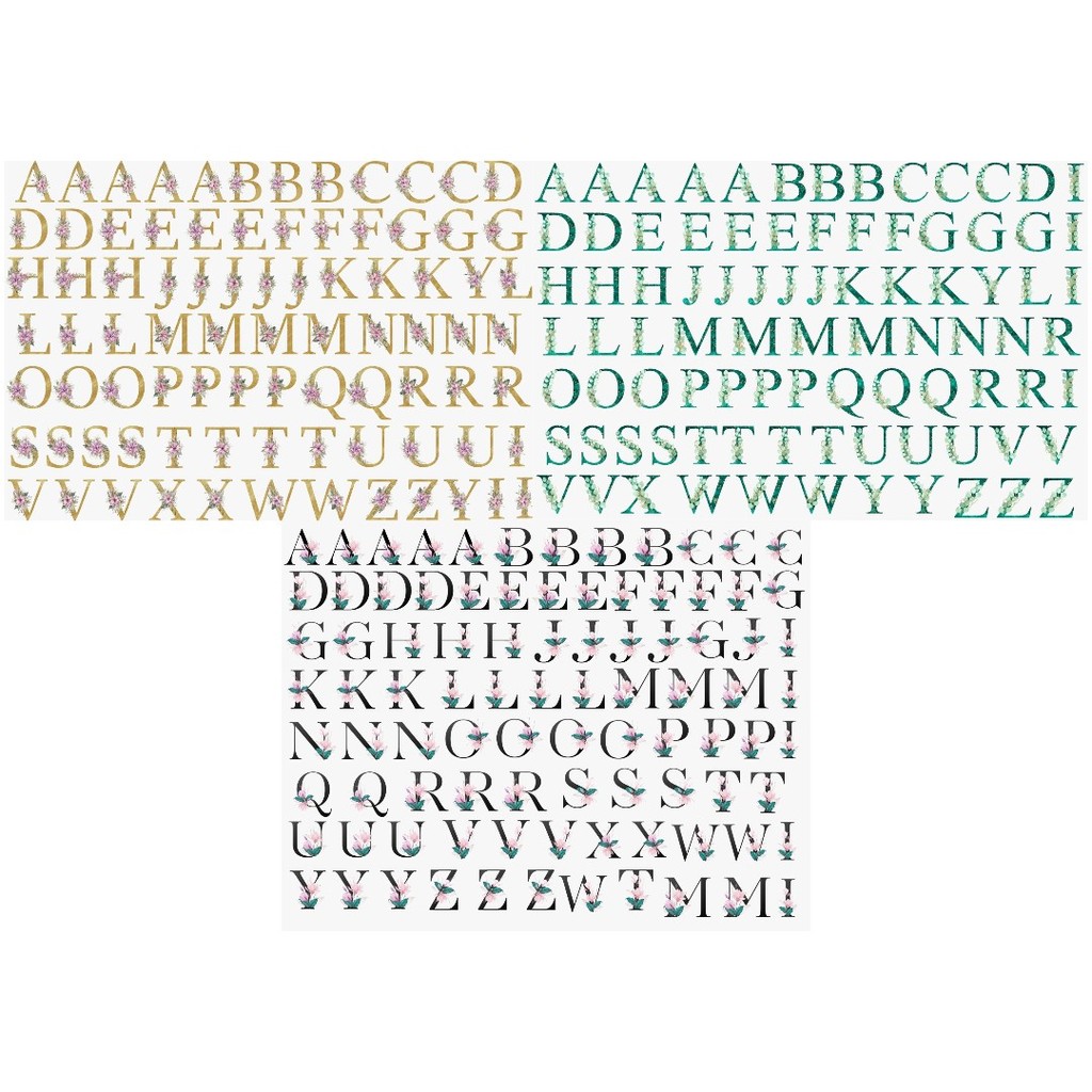 DTF Têxtil Monograma, Emblema, Letra, Alfabeto, Patch Termocolante, Letras, Imagens – Alfabeto