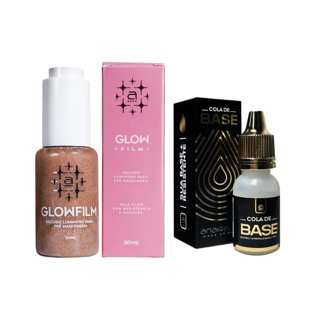 Kit Cola de Base e Blindagem Glow Film Anairana em Oferta na Shopee