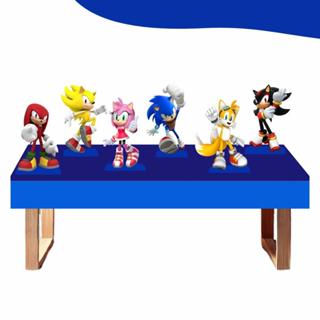 Kit 6 Displays de Mesa 20cm MDF 3mm - Sonic em Oferta na Shopee