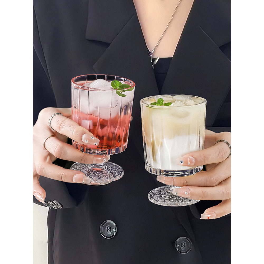 Copo de água ins copo de coquetel feminino taça de alto valor ligeiramente bêbado copo de vinho tinto suco bebida copo d