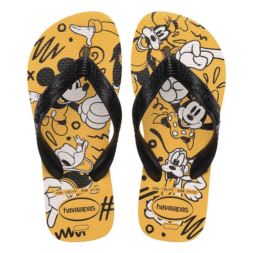 Detalhes do Havaianas Kids Disney Amigos Amarelo