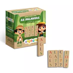 Jogo Infantil Educativo Encontre as Palavras Animais Sopecca - ES14