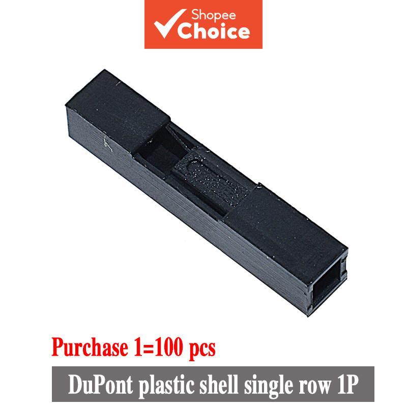 Conector De Cabeça Dupont 100pcs 1P 2.54mm Fio De Ligação De Concha De Plástico