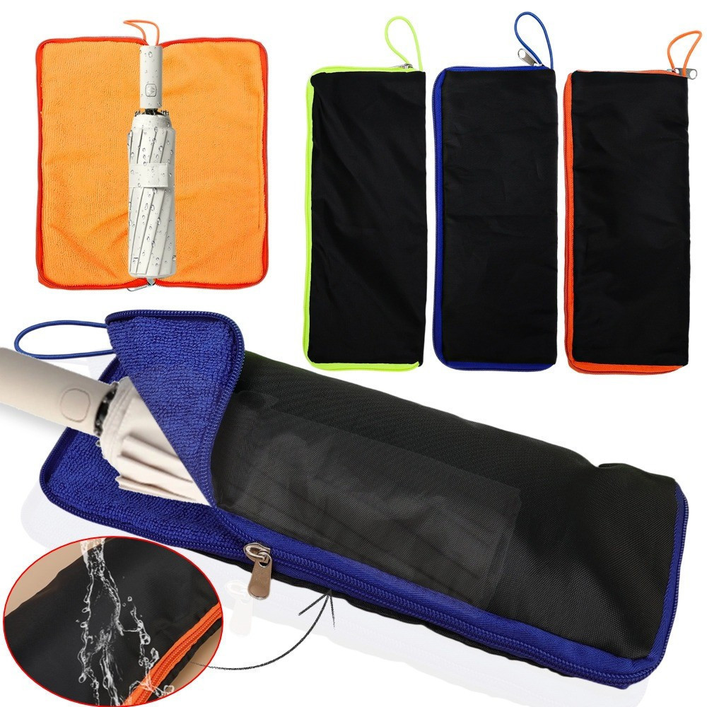 Forte Absorção De Água Pano Oxford Portátil Guarda-Chuva Saco De Armazenamento Dobrável Multiuso À Prova Dwaterproof Zíp em Oferta na Shopee