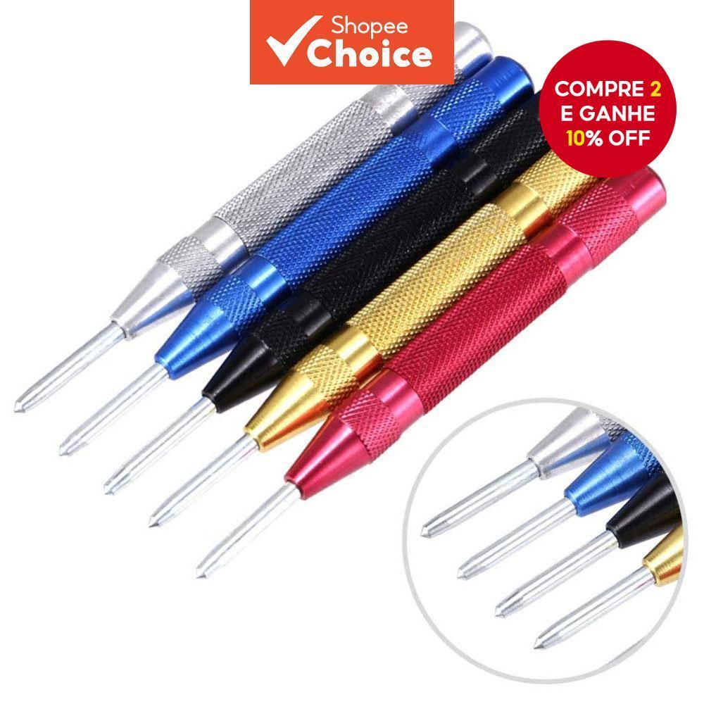 Punção Central Automático De 1 Peça Para Metal , Com Mola Forte Ajustável em Oferta na Shopee
