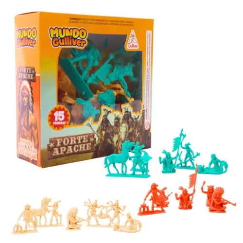 Brinquedo de Soldadinhos Indios Forte Apache 0967 Gulliver em Oferta na Shopee