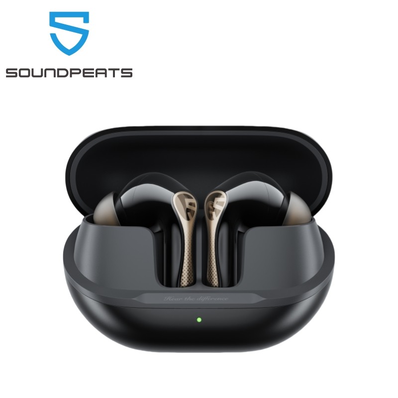 SoundPEATS Air5 Pro + Fones De Ouvido Sem Fio LDAC (Hires) aptX Lossless XMEMS Micro Alto-Falante , Redução De Ruído AI em Oferta na Shopee
