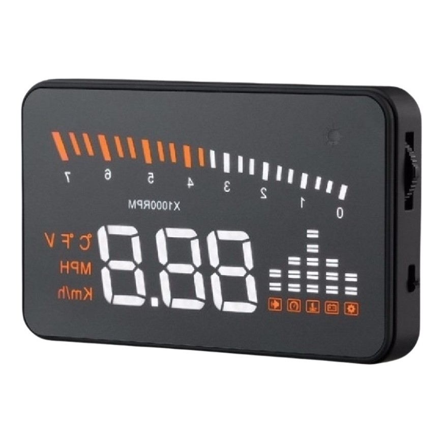 Velocimetro Digital Hud Car Projetor Parabrisa Obd2 Universa