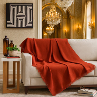 Manta para Sofá Gigante 2,40x1,80m Casal Algodão Macio Decorativa – Direto da Fábrica em Oferta na Shopee