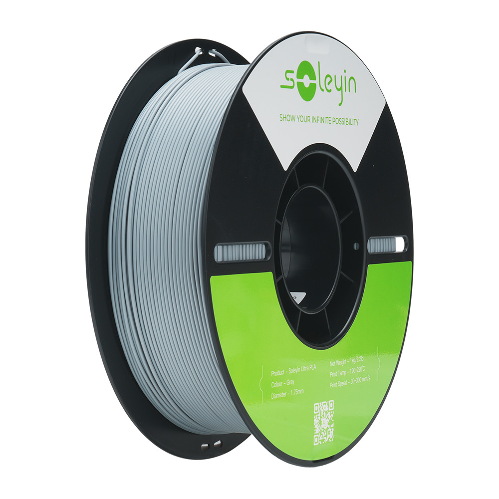 Filamento Soleyin Ultra Pla 1.75mm 1kg Grey Cinza Creality
