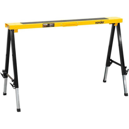 Cavalete Metálico Portátil Capacidade 150kg com Pernas Telescópicas Dobráveis e Alça Vonder em Oferta na Shopee