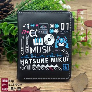 Anime Hatsune Miku Carteira Curta Porta-Cartões Bolsa Masculina De Desenho Animado em Oferta na Shopee
