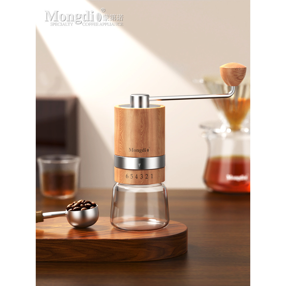 Mongdio Moedor de mão Moedor de café Moedor de café Moedor de grãos de café CNC Eletrodomésticos