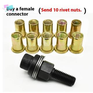 Abongbanghn 11 Pçs Manual Rebitador Porca Ferramenta Acessório Para Porcas M3 M4 M5 M6 M8 M10 M12 Instalação Simples Mão em Oferta na Shopee
