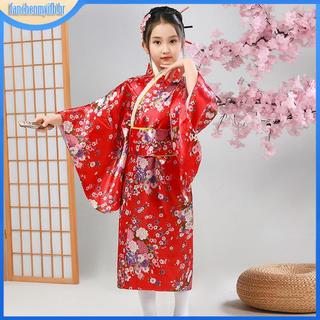Adegree Roupa De Kimono Tradicional Japonesa Para Meninas Vestido Novo