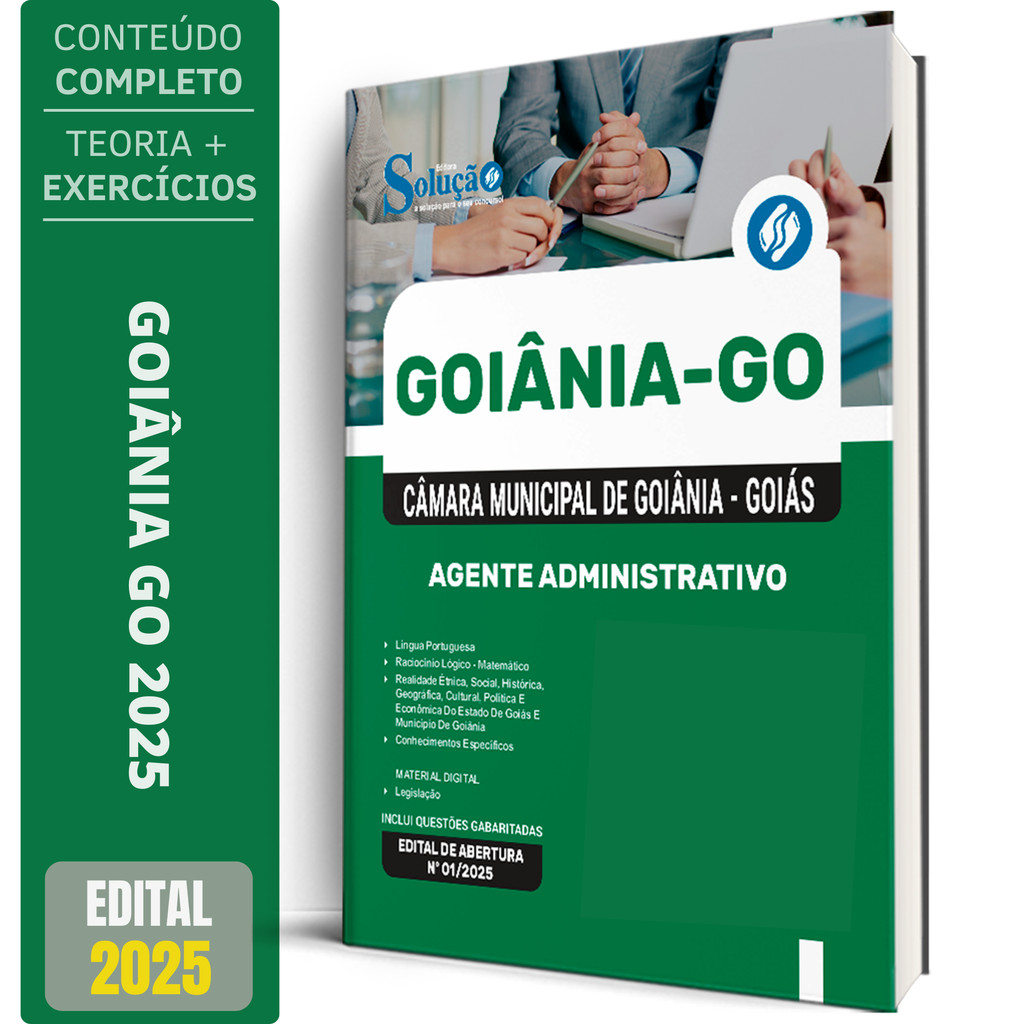 Apostila Câmara de Goiânia GO 2025 - Agente Administrativo em Oferta na Shopee