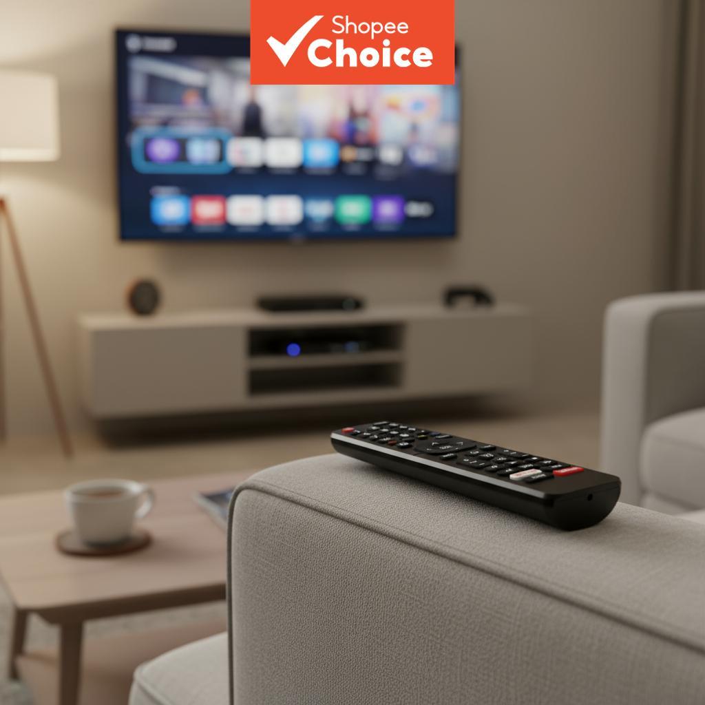 Substituição de controle remoto universal para TVs inteligentes Hisense EN2BC27, TVs 2K 4K UHD Android.