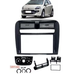 Moldura 6.8 e 7 Fiat Punto 2008/2012 - Black Piano