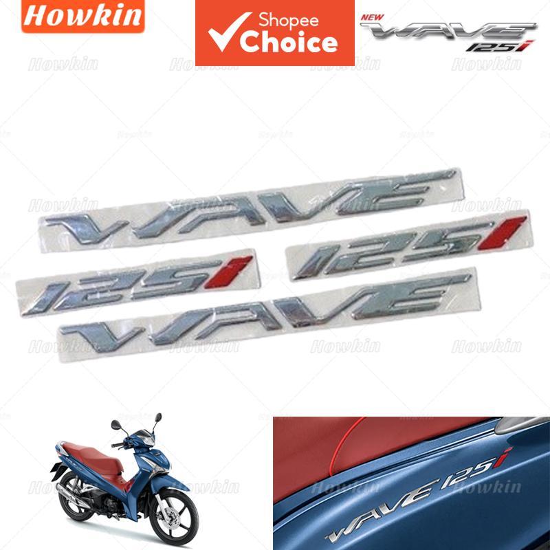 Emblema 3D de Moda Adesivo Macio para Moto Honda Wave 125i