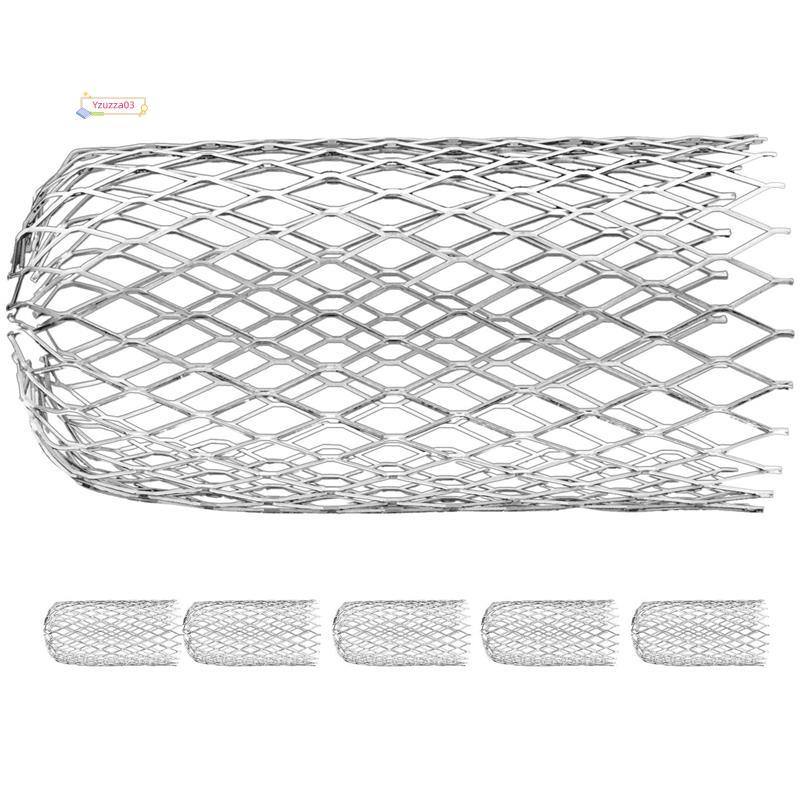 [Hot]6 Pacote Protetor De Calha 3 Polegada Filtro De Alumínio Expansível Downspout Guarda Para Parar Folhas De Bloqueio